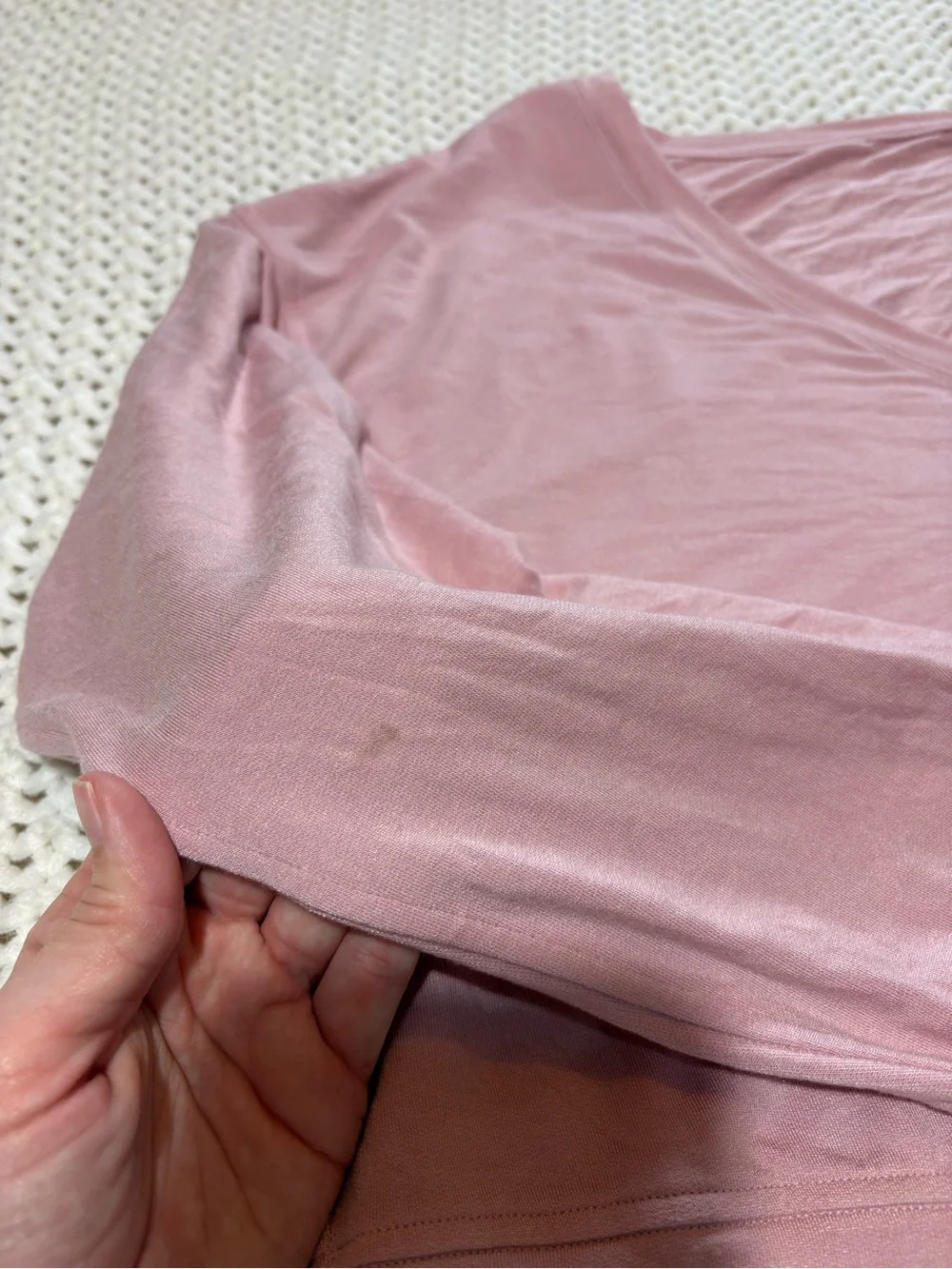 lululemon BeCalm scoop neck pullover in pink haze size small